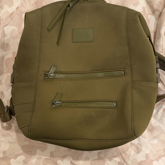 Dagne Dover Moss Green Diaper Backpack, size large - Picture 3 of 12